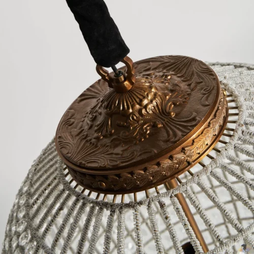 Suspension Pluwig laiton doré et verre 64 cm Vical Home — vue 3
