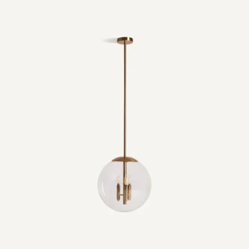 Suspension Sahi verre transparent et doré Vical Home — vue 2
