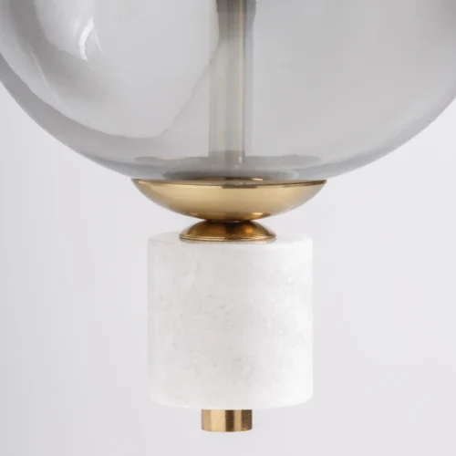 Suspension Sahin verre fumé et or vieilli Vical Home — vue 3