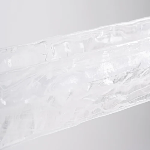 Suspension Shalese verre blanc et acier noir Vical Home — vue 4