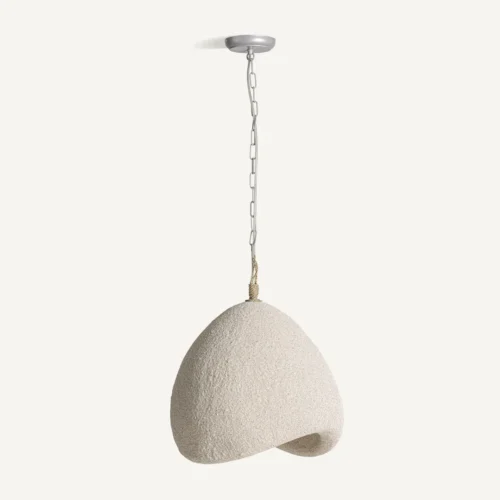 Suspension Sibille résine blanc cassé rugueuse 43 cm Vical Home — vue 2