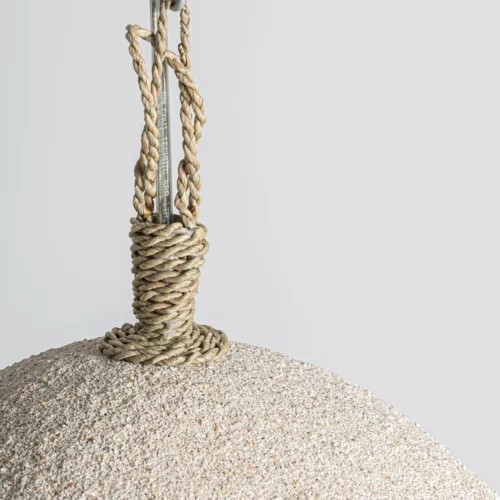 Suspension Sibille résine blanc cassé rugueuse 43 cm Vical Home — vue 4