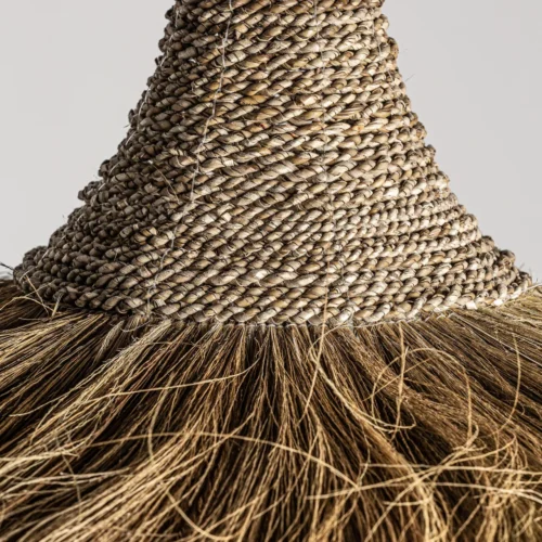 Suspension Sinko fibre naturelle marron et fer Vical Home — vue 3