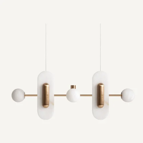 Suspension Thorin albâtre et doré Vical Home