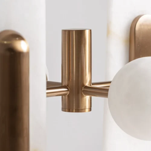 Suspension Thorin albâtre et doré Vical Home — vue 2