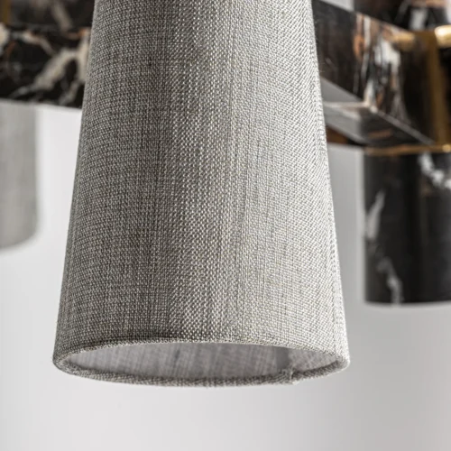Suspension Wale marbre noir et métal doré 97 cm Vical Home — vue 4