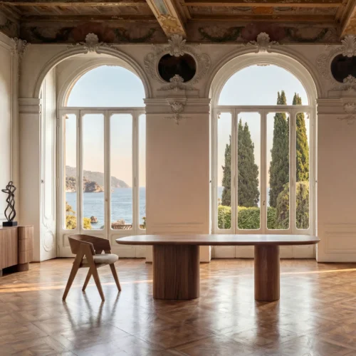 Table à manger Aciera placage noyer Vical Home — vue 8
