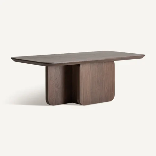 Table à manger Biascar chêne finition noyer Vical Home — vue 2
