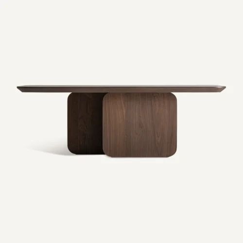 Table à manger Biascar chêne finition noyer Vical Home