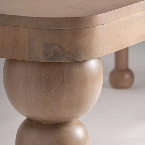 Table à manger Bocksberg manguier brun clair Vical Home — vue 5