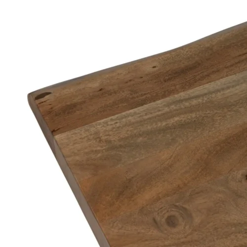 Table à manger bois d'acacia et métal plateau épais Ixia 220 cm — vue 3