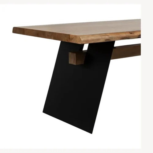 Table à manger bois d'acacia et métal plateau épais Ixia 300 cm — vue 6