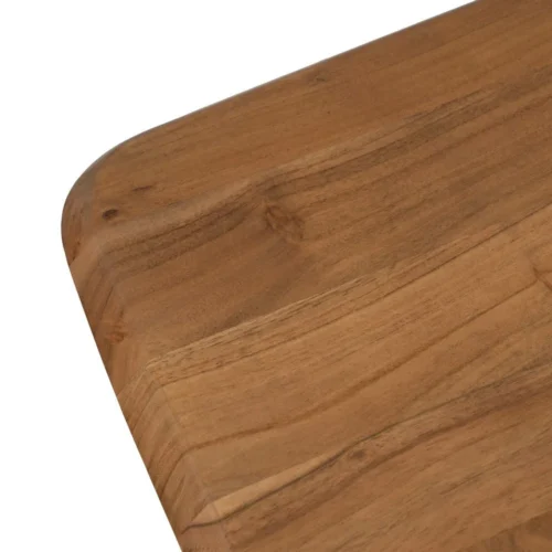 Table à manger bois d'acacia et métal plateau fin Ixia 200 cm — vue 3