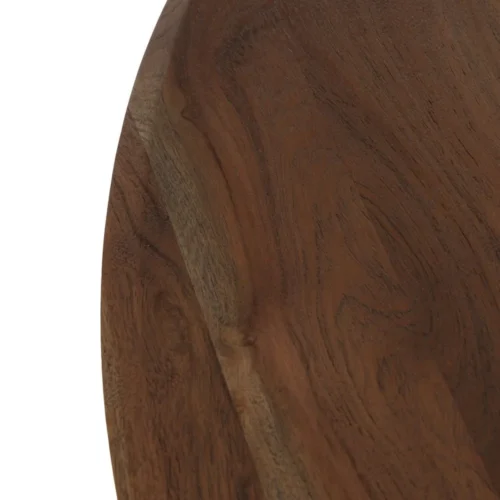 Table à manger bois d'acacia marron ronde Ixia 130 cm — vue 3
