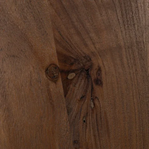 Table à manger bois d'acacia marron ronde Ixia 130 cm — vue 4