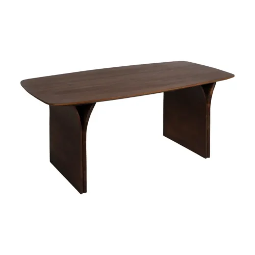 Table à manger bois d'acacia marron Ixia 180 x 76 cm — vue 2