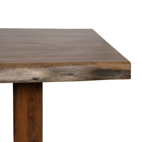 Table à manger bois d'acacia marron pieds réglables Ixia 180 cm — vue 5