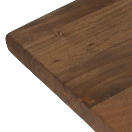 Table à manger bois d'acacia marron pieds réglables Ixia 240 cm — vue 3