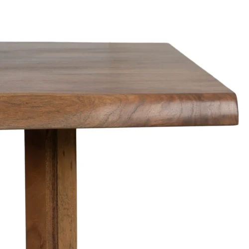 Table à manger bois d'acacia marron pieds réglables Ixia 240 cm — vue 5