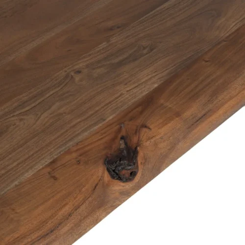 Table à manger bois d'acacia marron pieds réglables Ixia 280 cm — vue 4