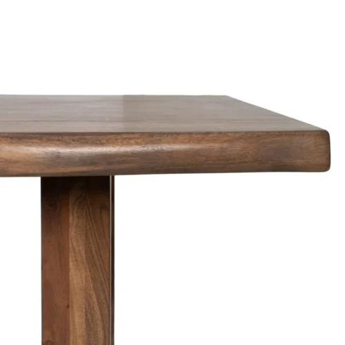 Table à manger bois d'acacia marron pieds réglables Ixia 280 cm — vue 5