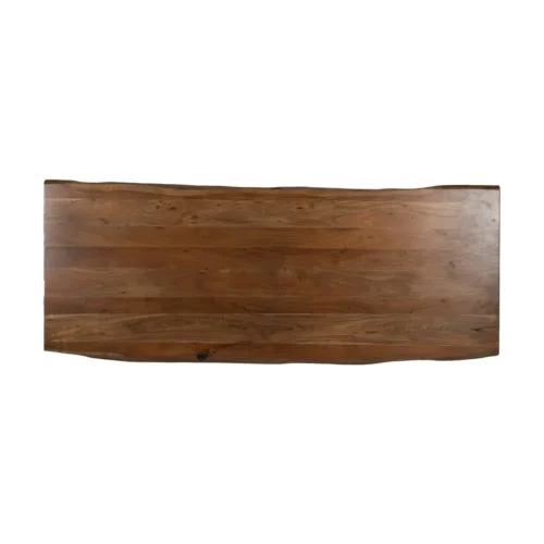 Table à manger bois d'acacia marron pieds réglables Ixia 280 cm — vue 9