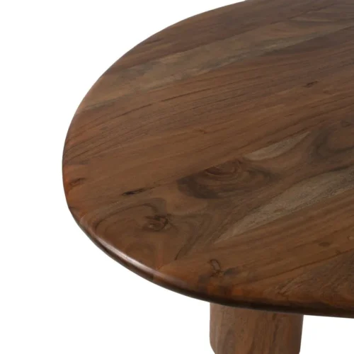 Table à manger bois d'acacia marron plateau fin Ixia 240 cm — vue 3