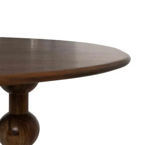 Table à manger bois d'acacia marron plateau fin Ixia 240 cm — vue 5