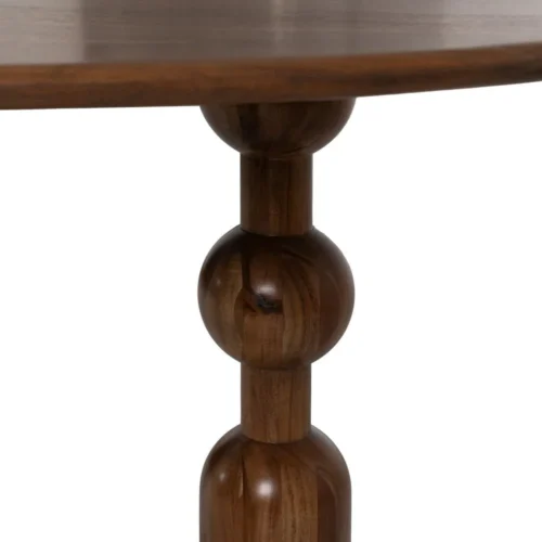 Table à manger bois d'acacia marron plateau fin Ixia 240 cm — vue 8