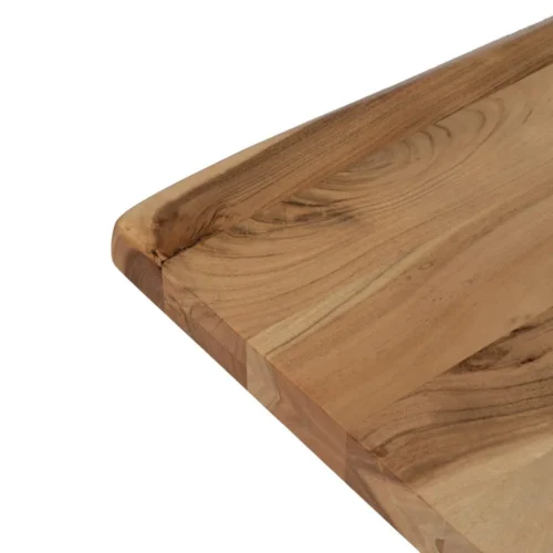 Table à manger bois d'acacia naturel pieds réglables Ixia 180 cm — vue 3