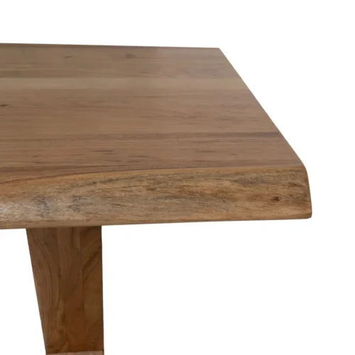 Table à manger bois d'acacia naturel pieds réglables Ixia 180 cm — vue 5