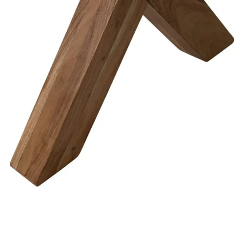 Table à manger bois d'acacia naturel pieds réglables Ixia 180 cm — vue 9
