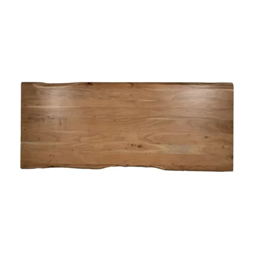 Table à manger bois d'acacia naturel pieds réglables Ixia 240 cm — vue 7