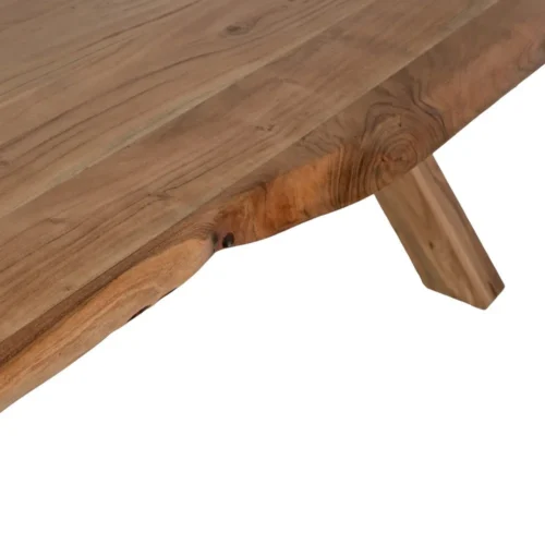 Table à manger bois d'acacia naturel pieds réglables Ixia 280 cm — vue 4