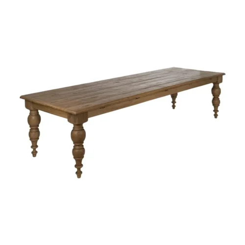 Table à manger bois de chêne recyclé Ixia 300 x 77 cm — vue 2