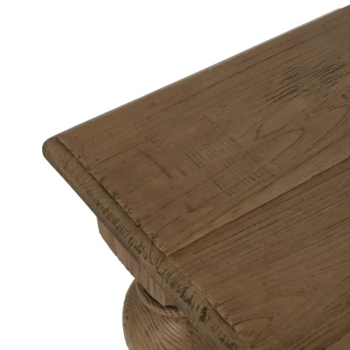 Table à manger bois de chêne recyclé pieds hauts Ixia 240 cm — vue 3