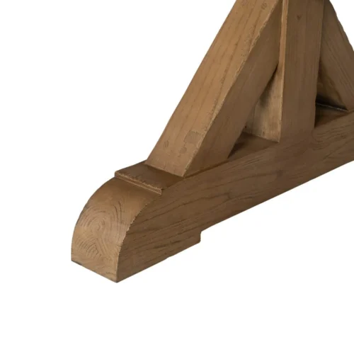 Table à manger bois de chêne recyclé traverse centrale Ixia 240 cm — vue 9
