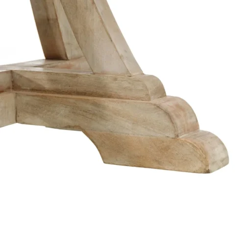Table à manger bois de manguier naturel ronde Ixia 85 cm — vue 6