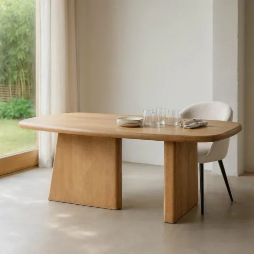 Table à manger bois de manguier naturel Ixia 180 cm