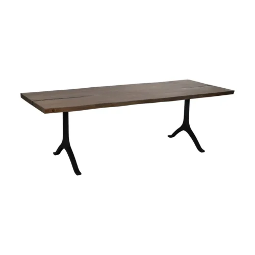 Table à manger bois de suar et métal Ixia 240 cm — vue 2