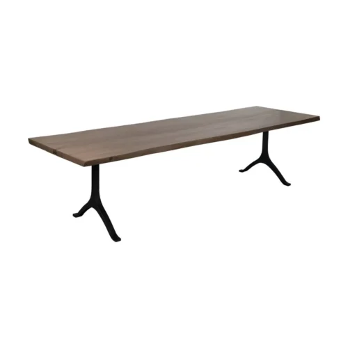Table à manger bois de suar et métal pièce unique Ixia 300 cm — vue 2