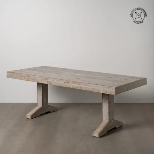 Table à manger bois recyclé Ixia 220 cm