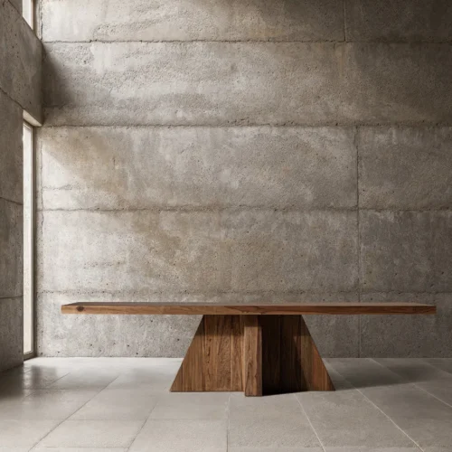 Table à manger Brutalist bois de sal 260 cm Vical Home — vue 6