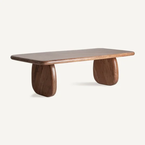 Table à manger Carmaux acacia marron Vical Home — vue 2