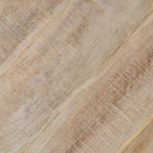 Table à manger ronde bois de manguier blanc brossé Ixia 120 cm — vue 4