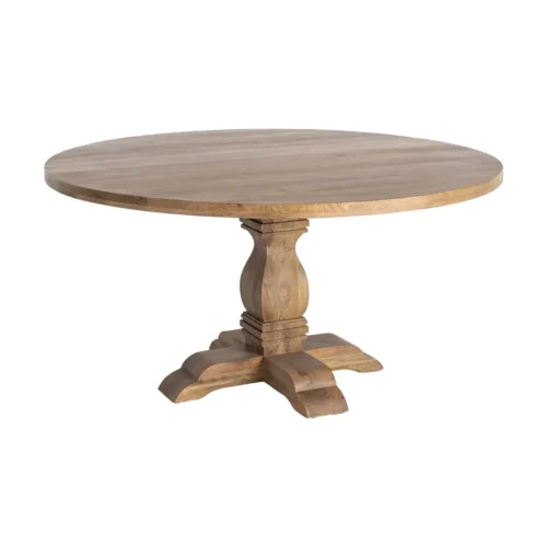 Table à manger ronde bois de manguier Ixia 150 cm — vue 10