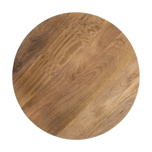 Bout de canapé rond bois de manguier massif Ixia 65 cm — vue 9