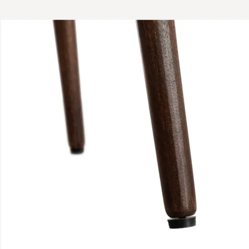 Table à manger organique bois de manguier marron foncé Ixia 80 cm — vue 7