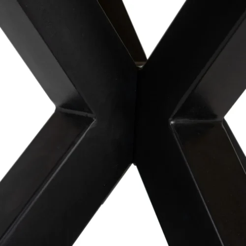 Table à manger carrée bois de manguier noir Ixia 130 cm — vue 7