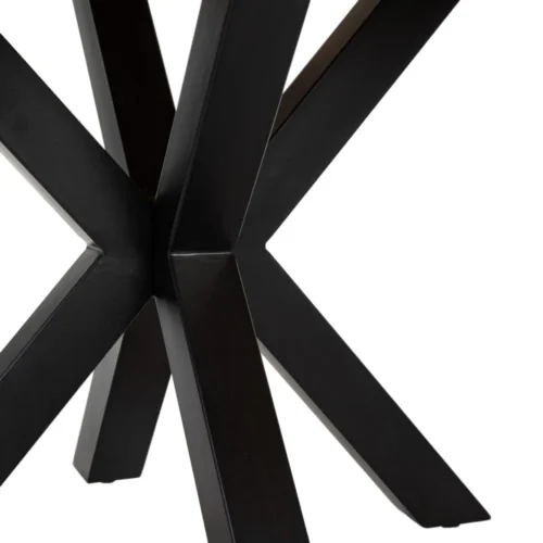 Table à manger carrée bois de manguier noir Ixia 130 cm — vue 8